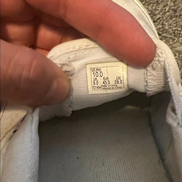 Vans Men's Cream Slip-On Sneakers - Picture 4 of 6